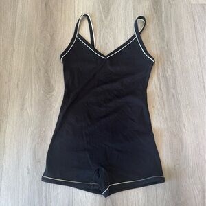 SET Active Black Chemise with White Trim